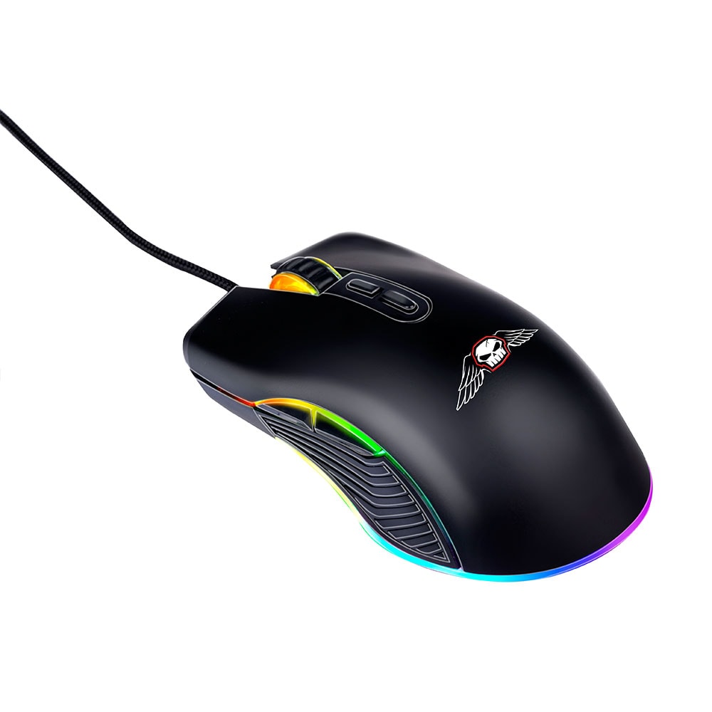 No Fear spillmus med USB, RGB og 7200 dpi / Optisk spillmus / Kablet spillmus