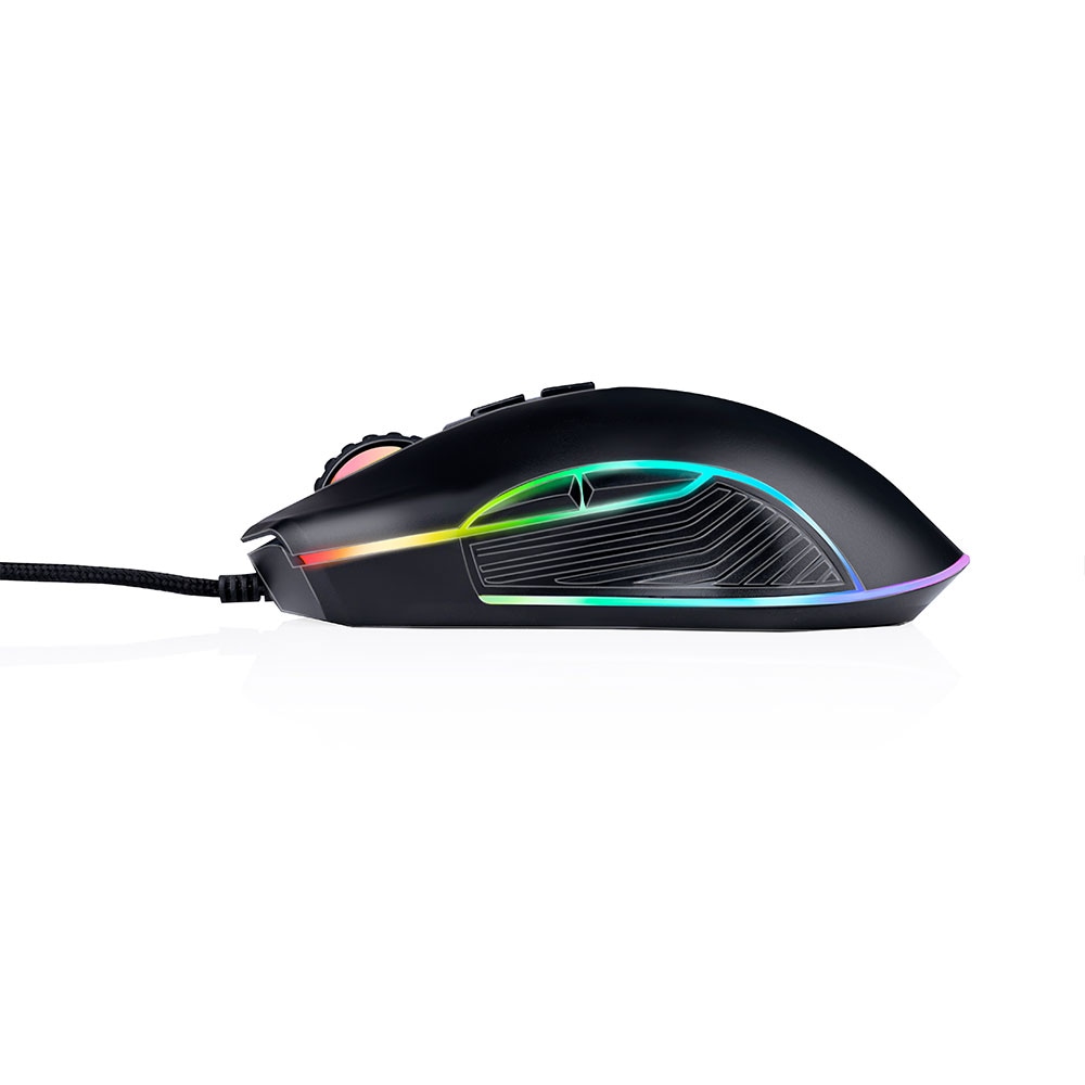 No Fear spillmus med USB, RGB og 7200 dpi / Optisk spillmus / Kablet spillmus