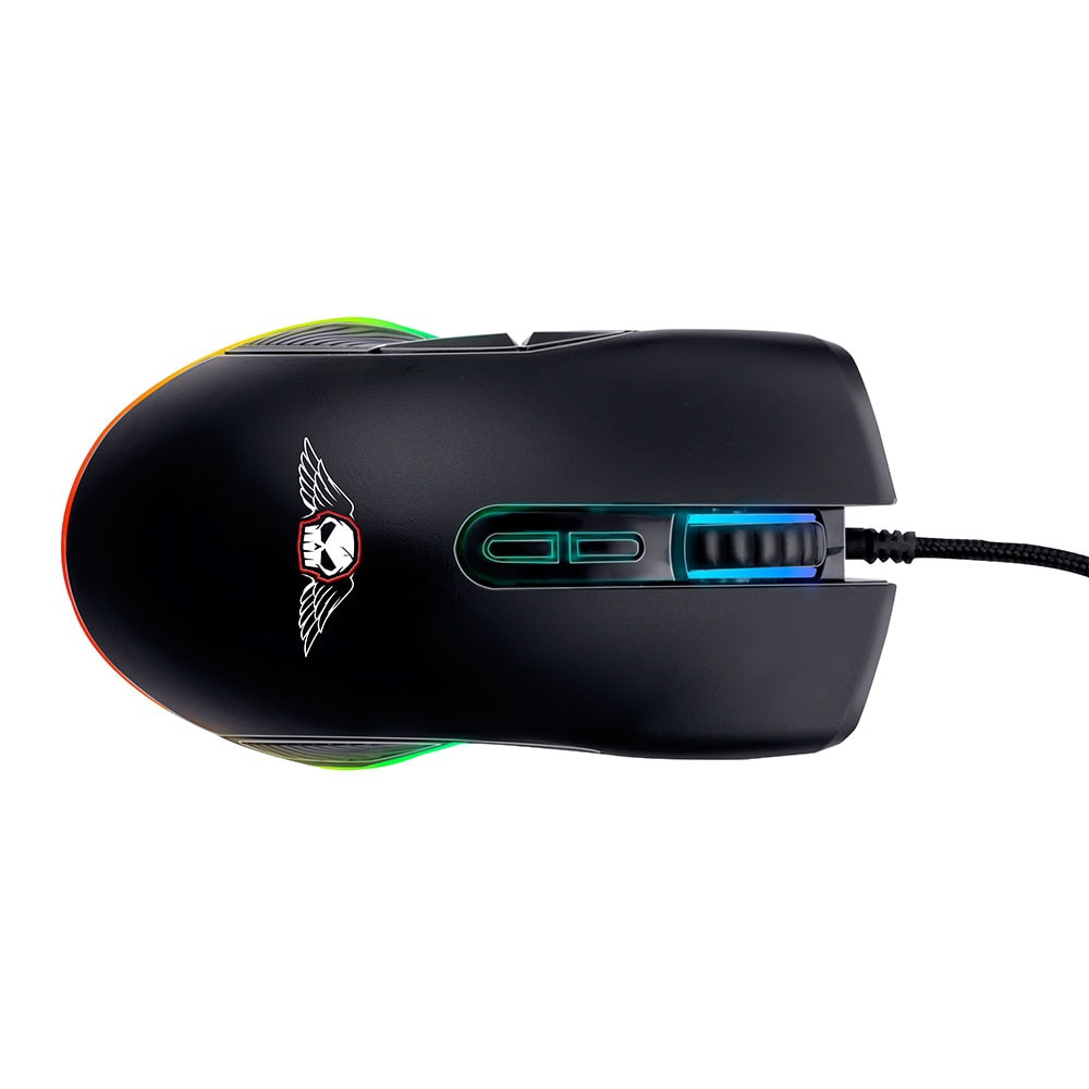 No Fear spillmus med USB, RGB og 7200 dpi / Optisk spillmus / Kablet spillmus