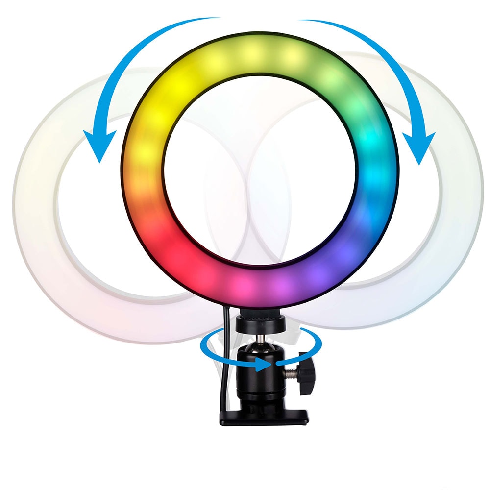 Grundig LED-Ring med in-line fjern og RGB-farger 15,6cm