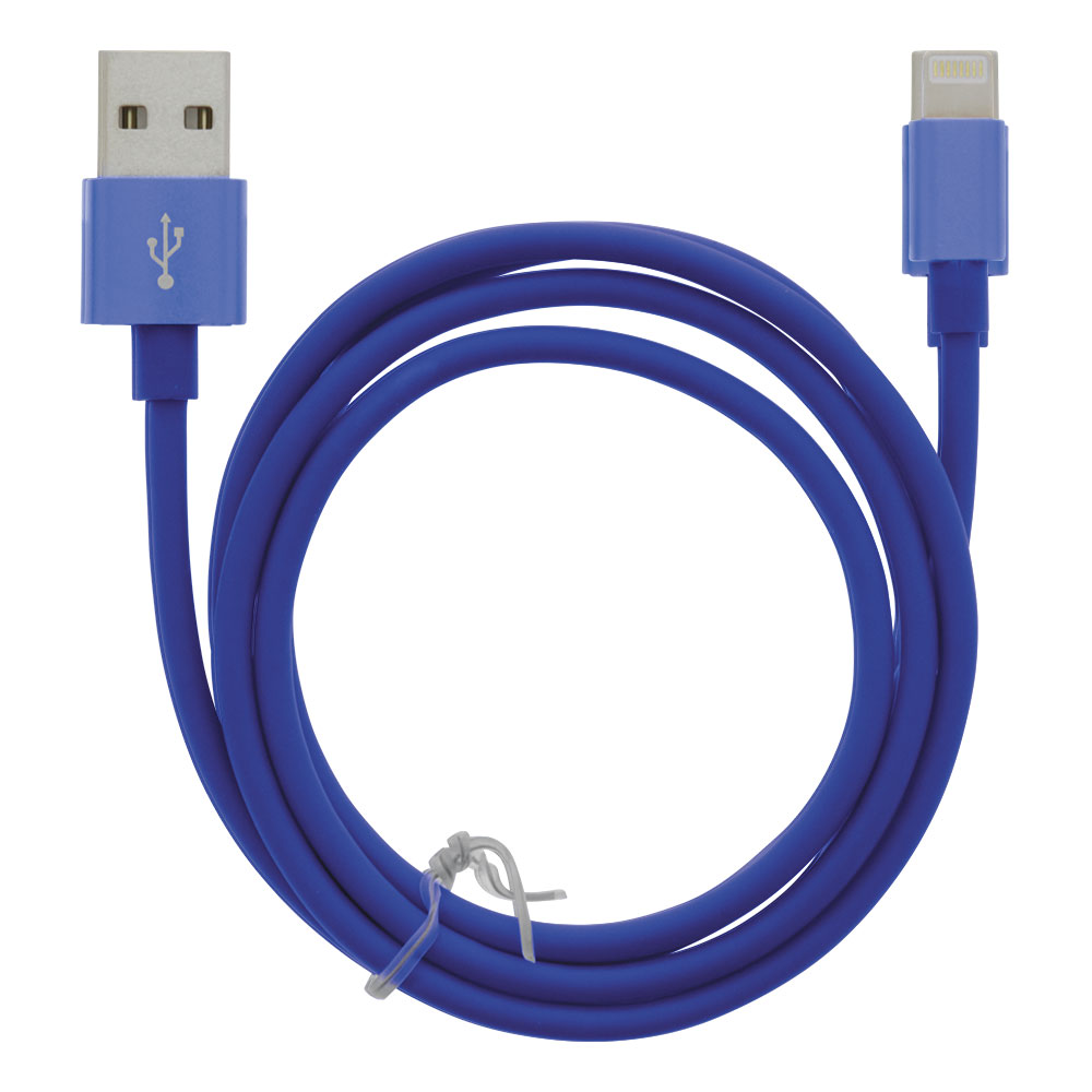 Moba USB-kabel USB til Lightning 2,4A 1m - Blå