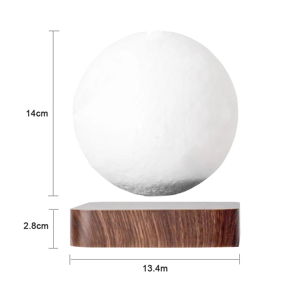 Magnetisk svevende månelampe – svevelampe / nattlys / bordlampe