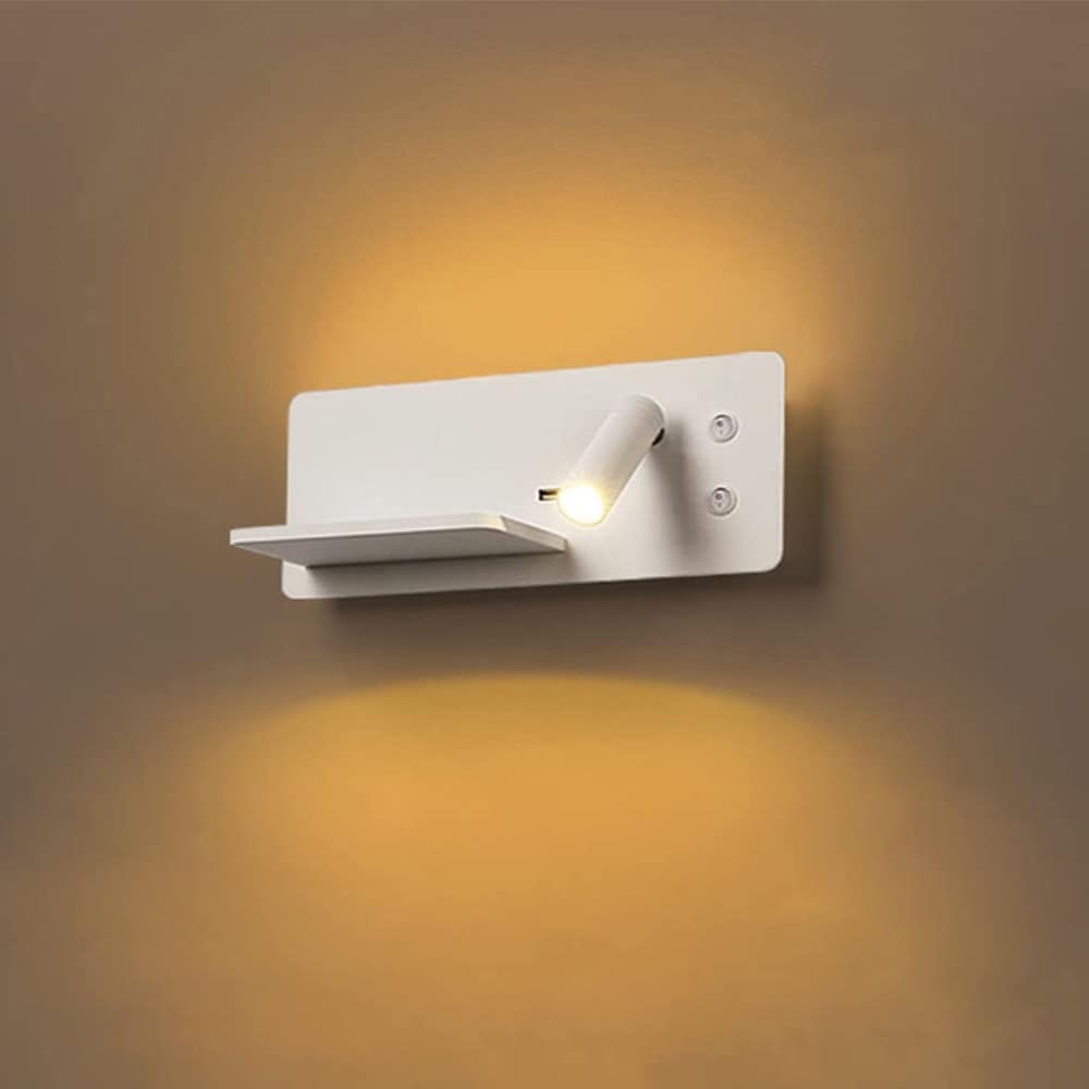 Vegglampe med trådløs lader for smarttelefon