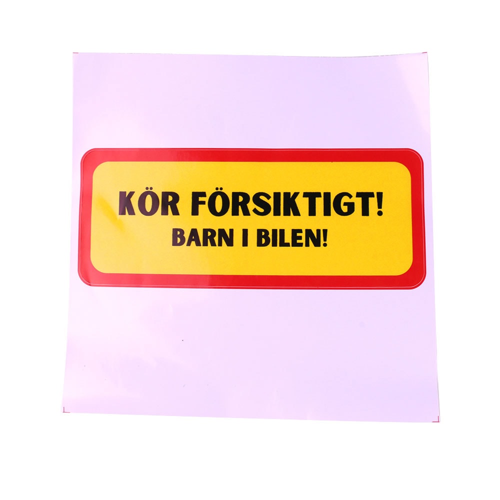Bildekal - Barn i bilen