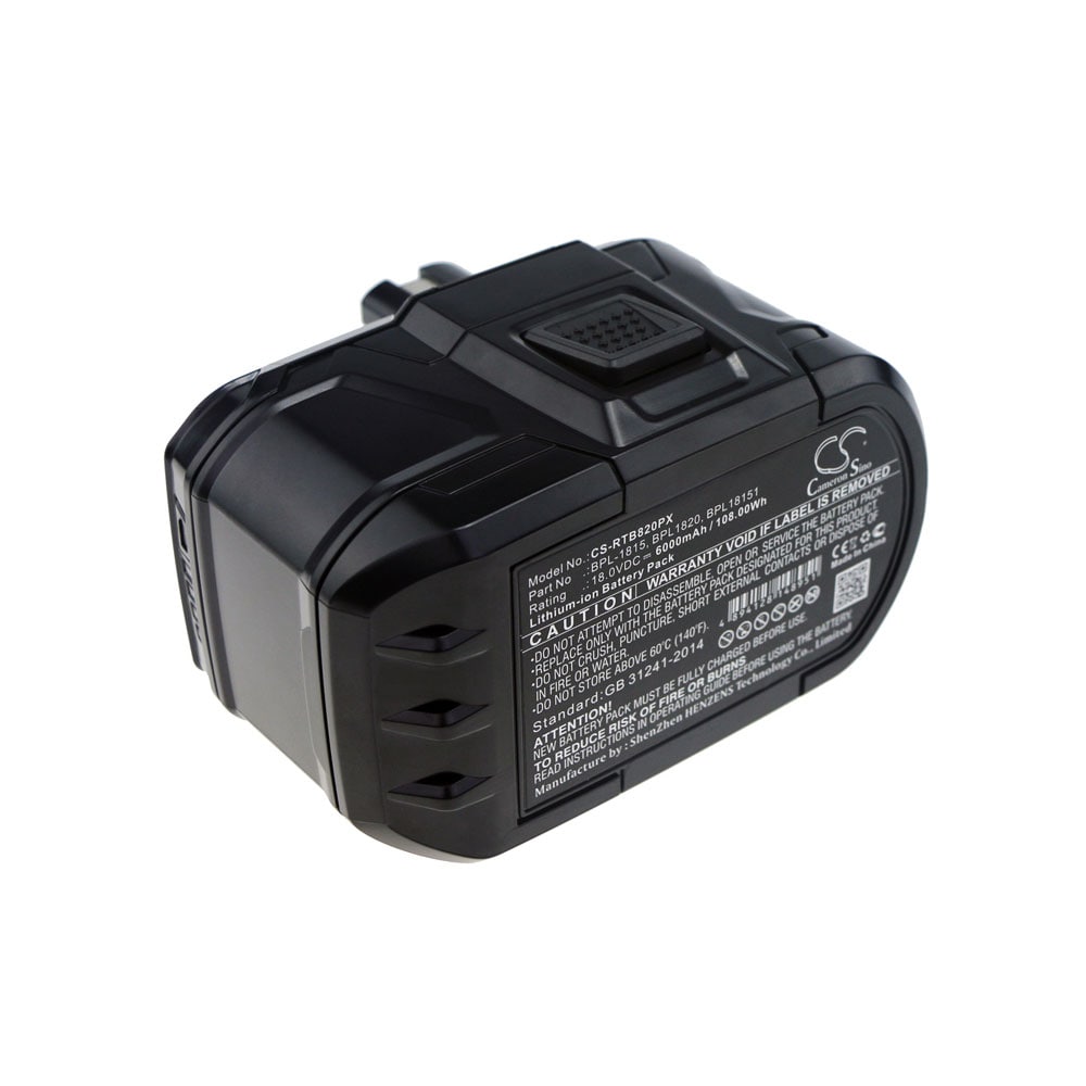 Batteri til Ryobi ONE+ 6000mAh