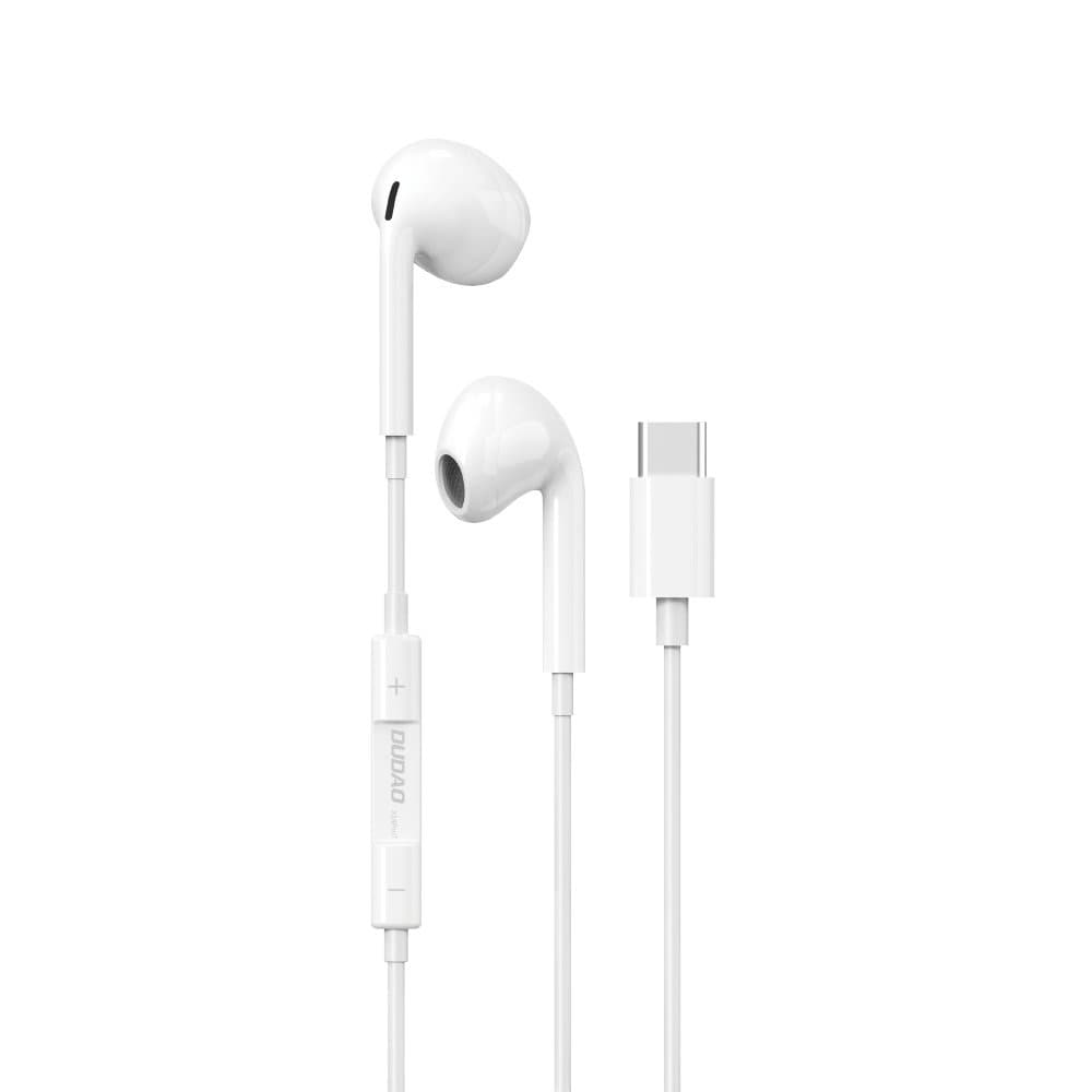 Dudao In-Ear Headset med USB-C-kontakt - Hvit