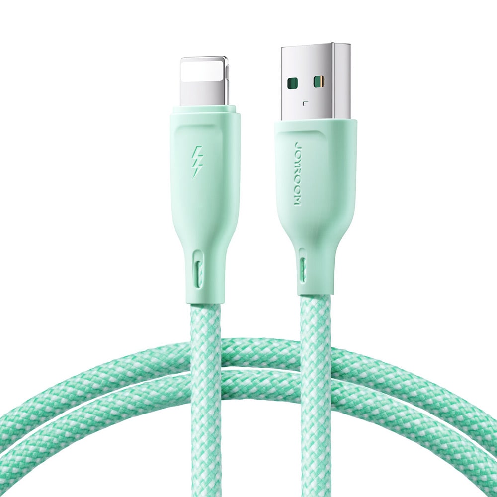 Joyroom Multi-Color USB-kabel - USB til Lightning 3A 1m - Grønn