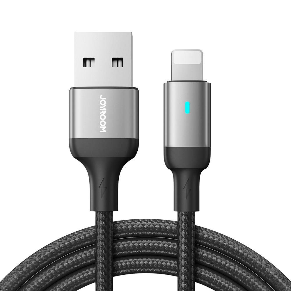 Joyroom USB-Kabel - USB til Lightning 2,4A 1,2 m - Sort