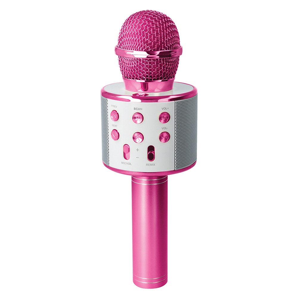 Forever Karaokemikrofon med høyttaler - Rosa