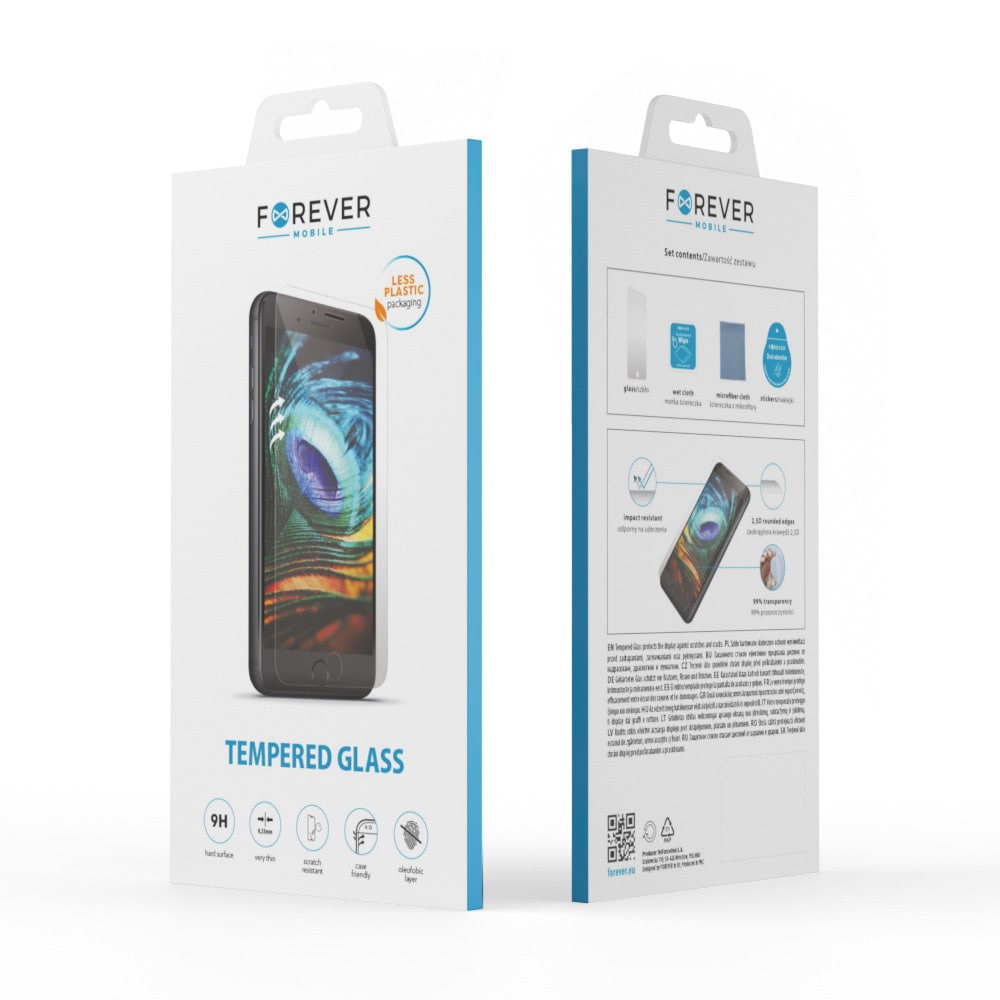Forever  Herdet skjermbeskytter 2.5D til iPhone 15 Pro Max