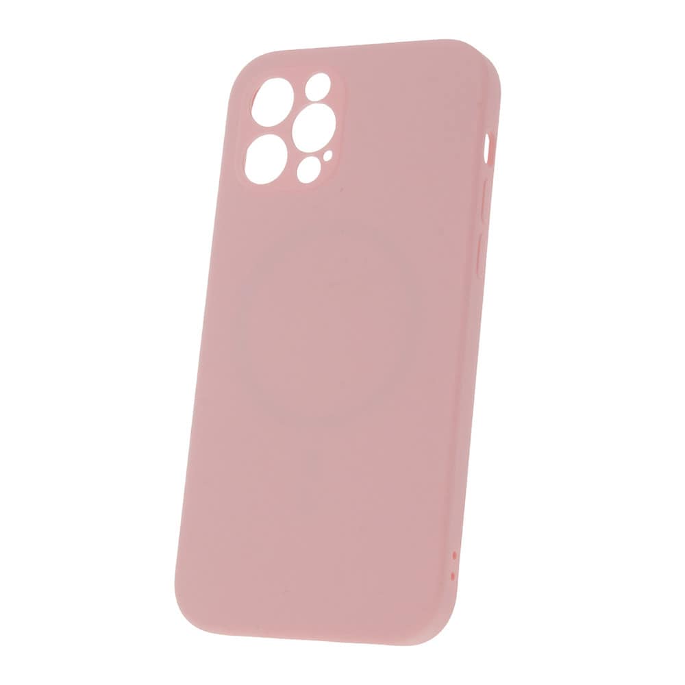 Silikondeksel med MagSafe til iPhone 12 Mini - Rosa