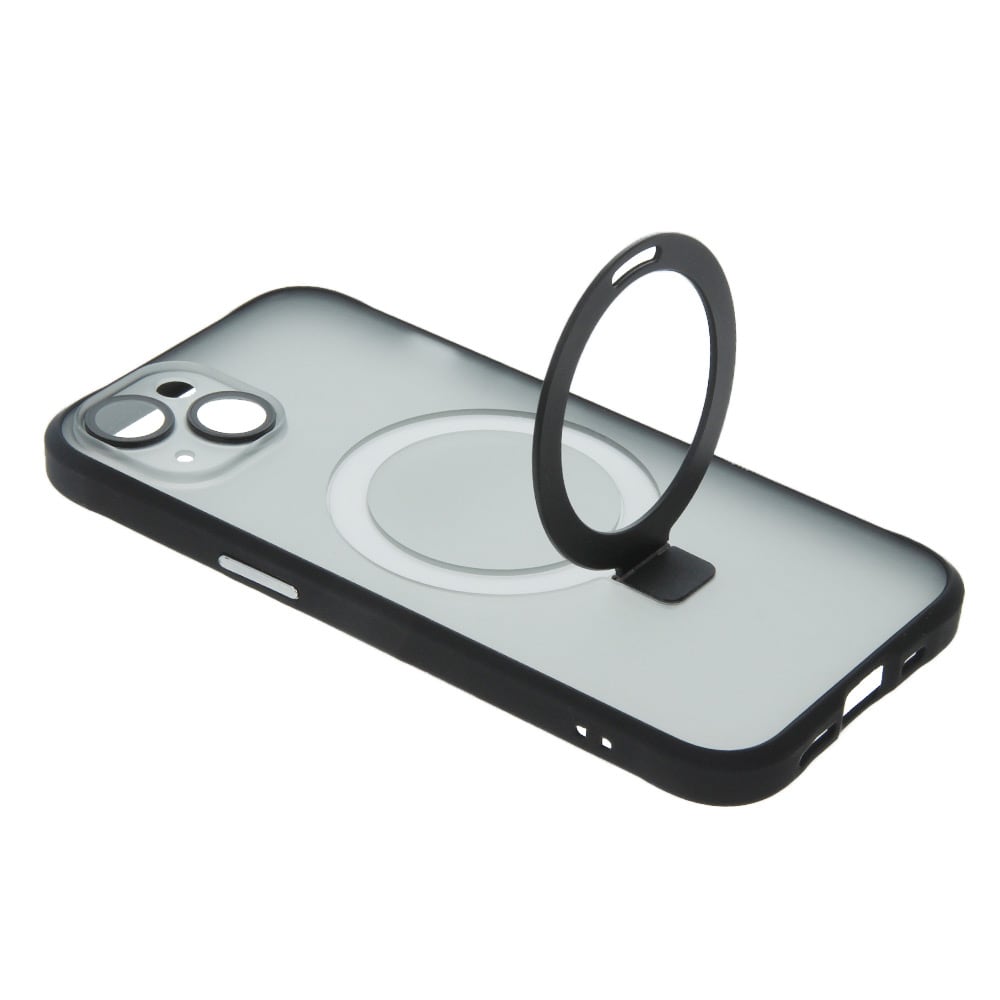 Bakdeksel med MagSafe-ring for iPhone 15 Pro - Svart
