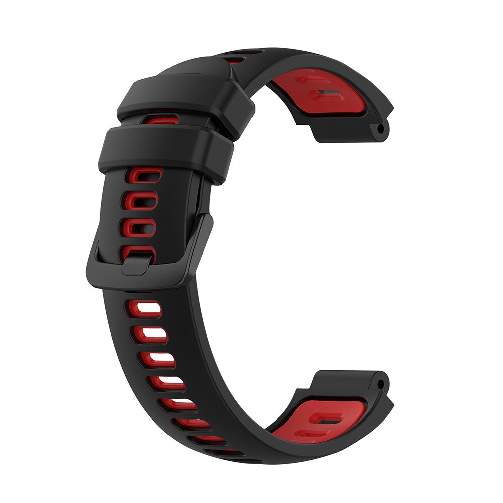 Silikonarmbånd for Garmin Forerunner 220 / 735XT / 235 - Svart/Rød