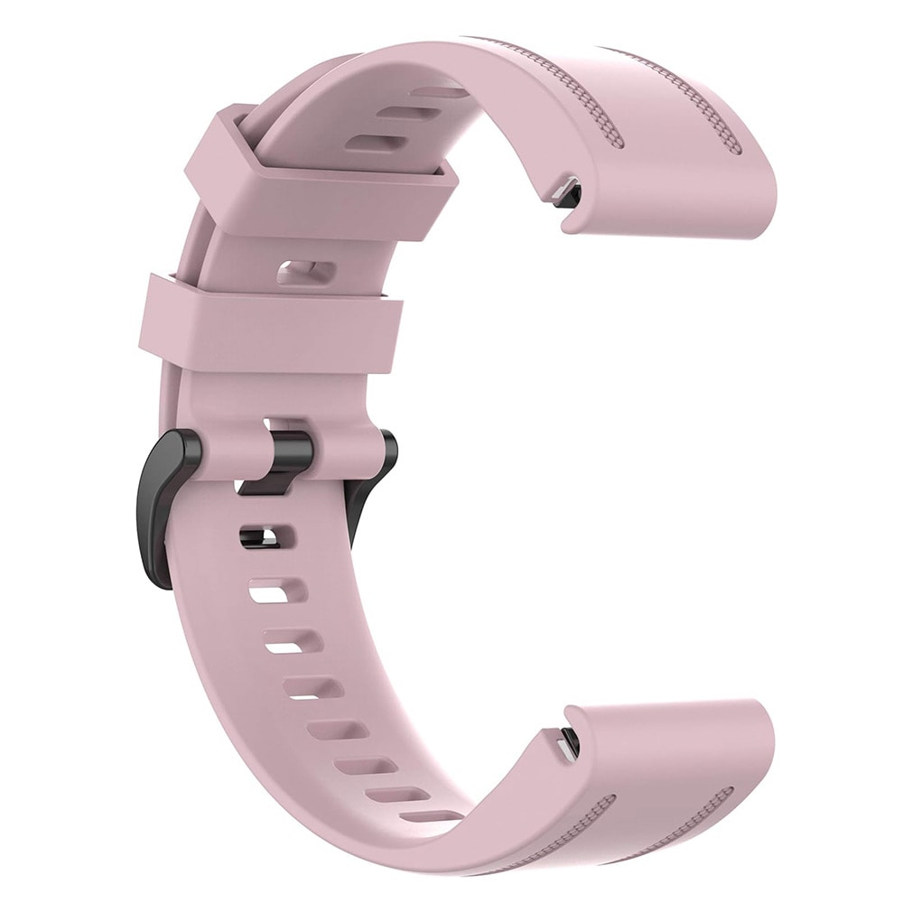Armband i silikon till Garmin Fenix 6S - 20mm - Rosa