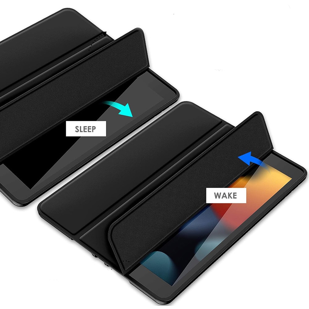 Deksel med stativ til iPad 10,2" 2020 - Svart