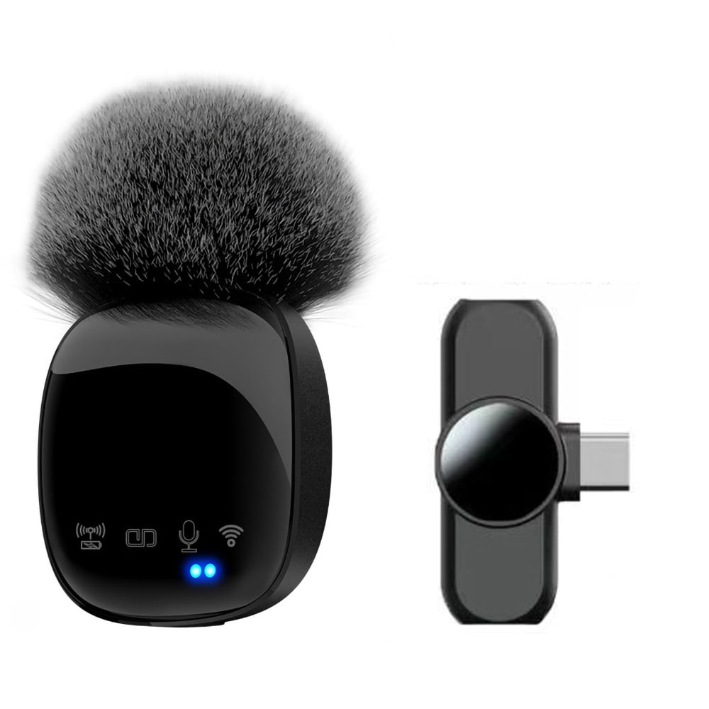 Trådløs Mikrofon med mottaker USB-C