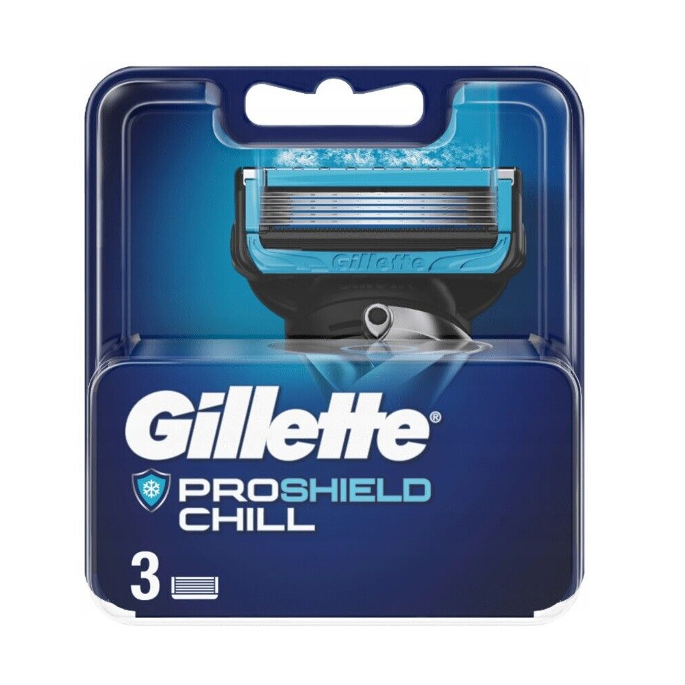 Gillette Fusion ProShield Chill Barberblad 3-pak