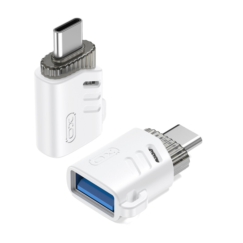 XO USB-adapter OTG USB til USB-C - ´Hvit