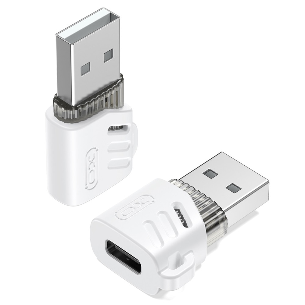 XO USB-adapter USB-C til USB - Hvit