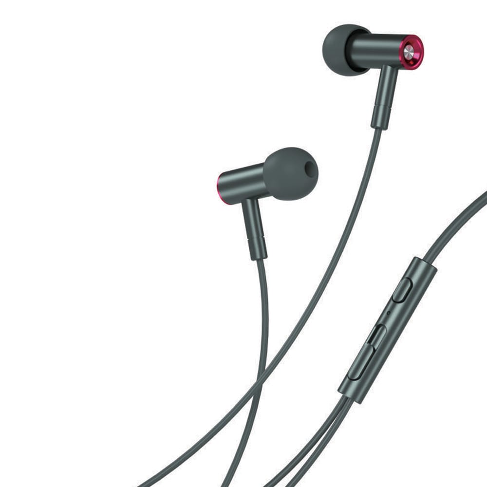 XO In-Ear Headset med mic og 3,5mm kontakt - Mørk Grønn