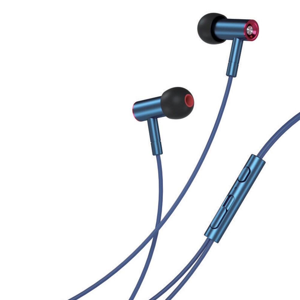 XO In-Ear Headset med mic og 3,5mm kontakt - Blå