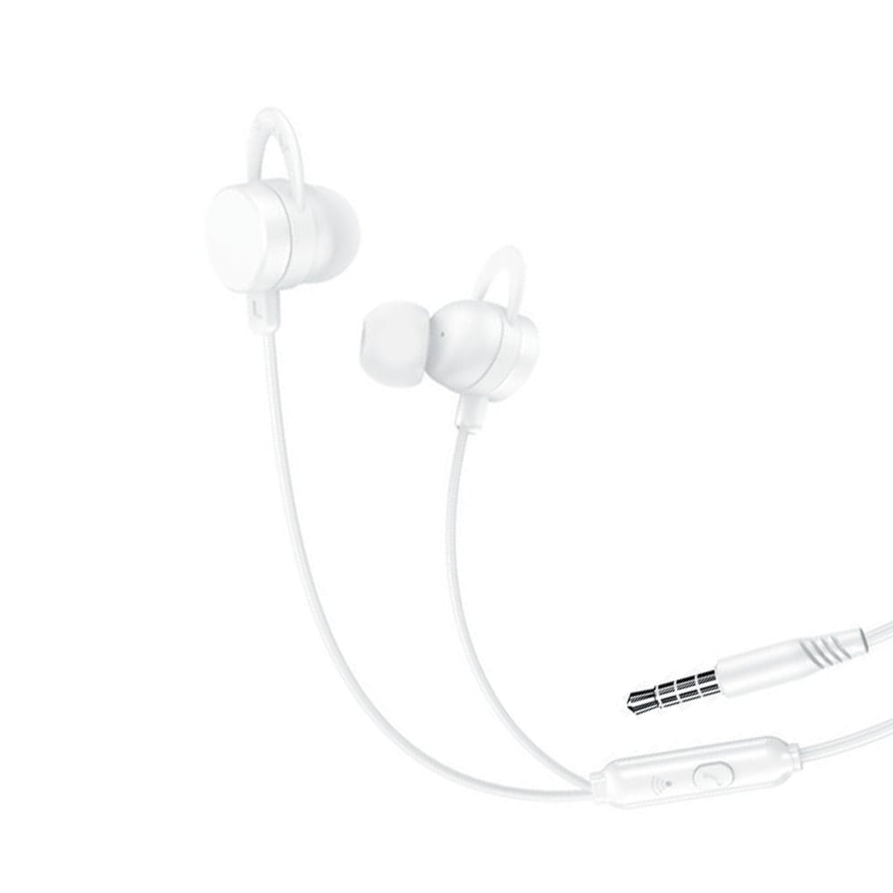 XO In-Ear Hodetelefoner med 3,5 mm kontakt - Hvit
