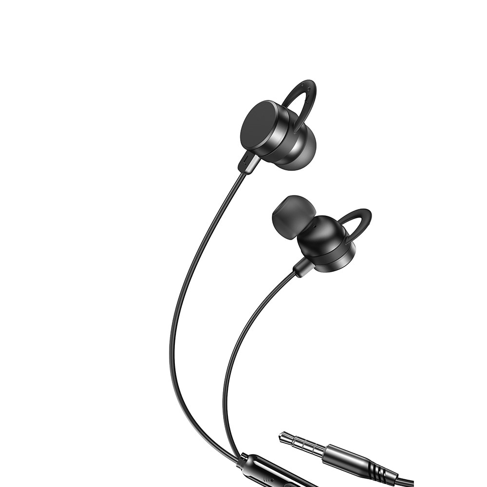 XO In-Ear Headset med 3,5mm kontakt og mic - Sort