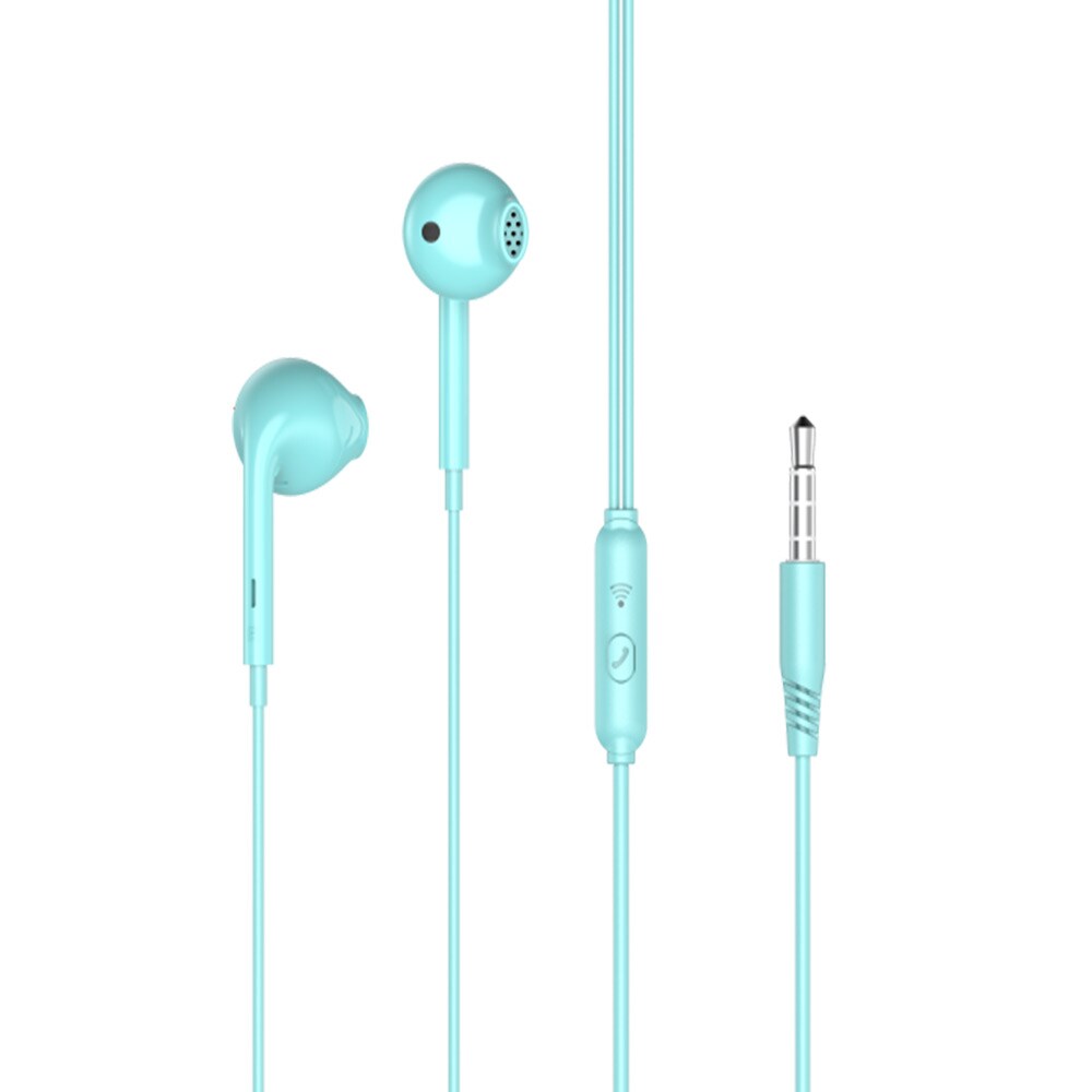 XO In-Ear Headset med 3,5m kontakt - 4-pak - 4 ulike farger