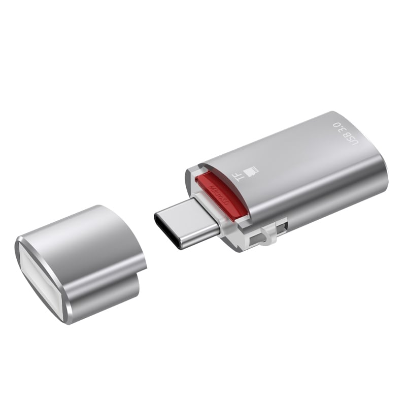 USB-C-Adapter USB 3.0 til USB-C med minnekortleser