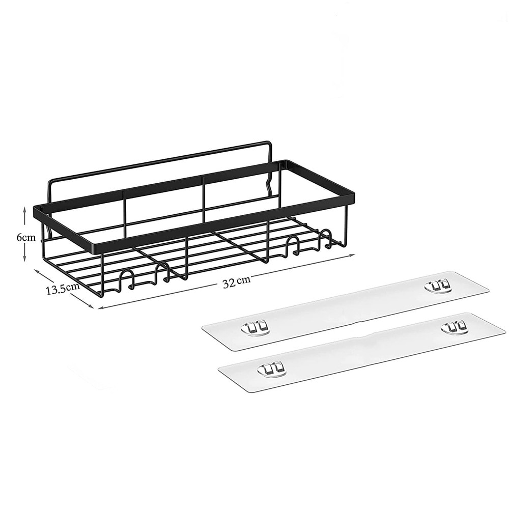 Baderomshylle 32 cm med supersterk selvklebende monteringstape