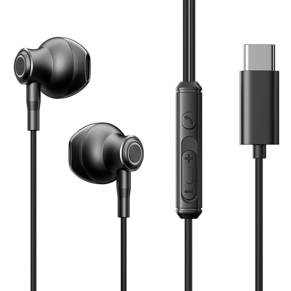 Joyroom In-Ear Headset med USB-C-kontakt - Sort