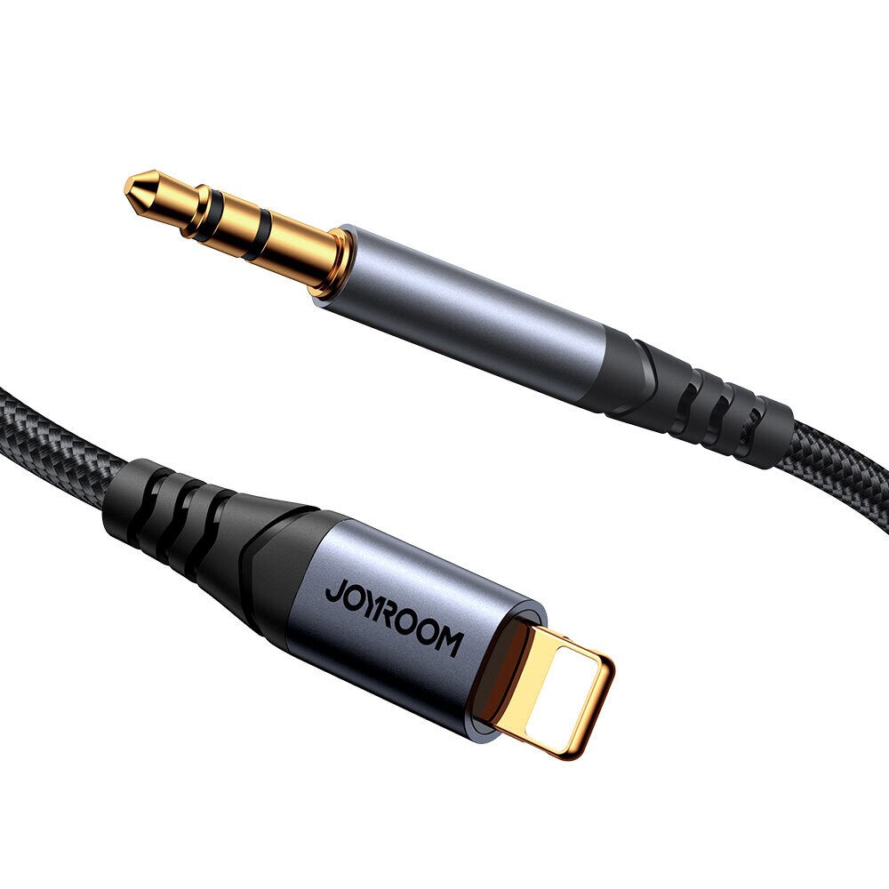 Joyroom Lydkabel 3,5mm til Lightning 1,2m - Sort