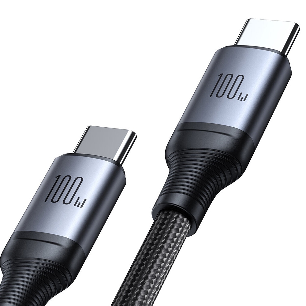 Joyroom 2i1 USB-Kabel USB-C til 2 x USB-C 100W 1,5m - Sort