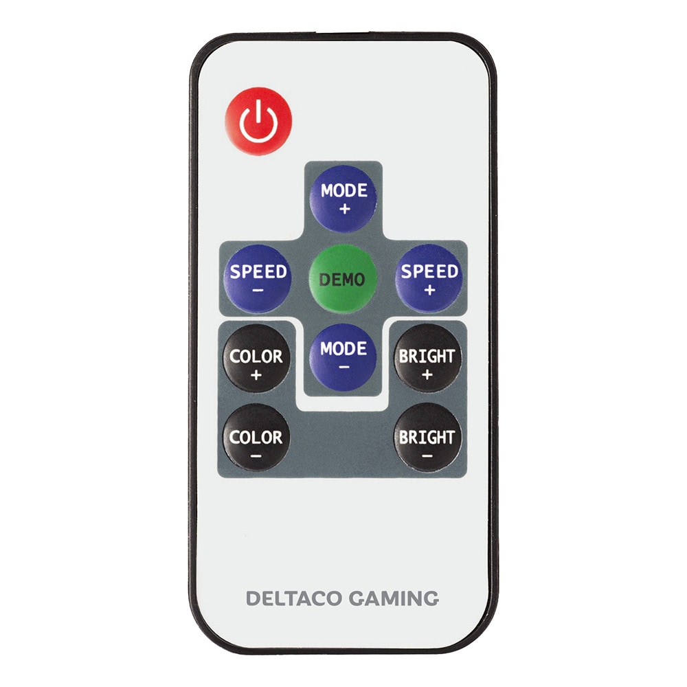 Deltaco Gaming Gamingstol med RGB-belysning - Sort