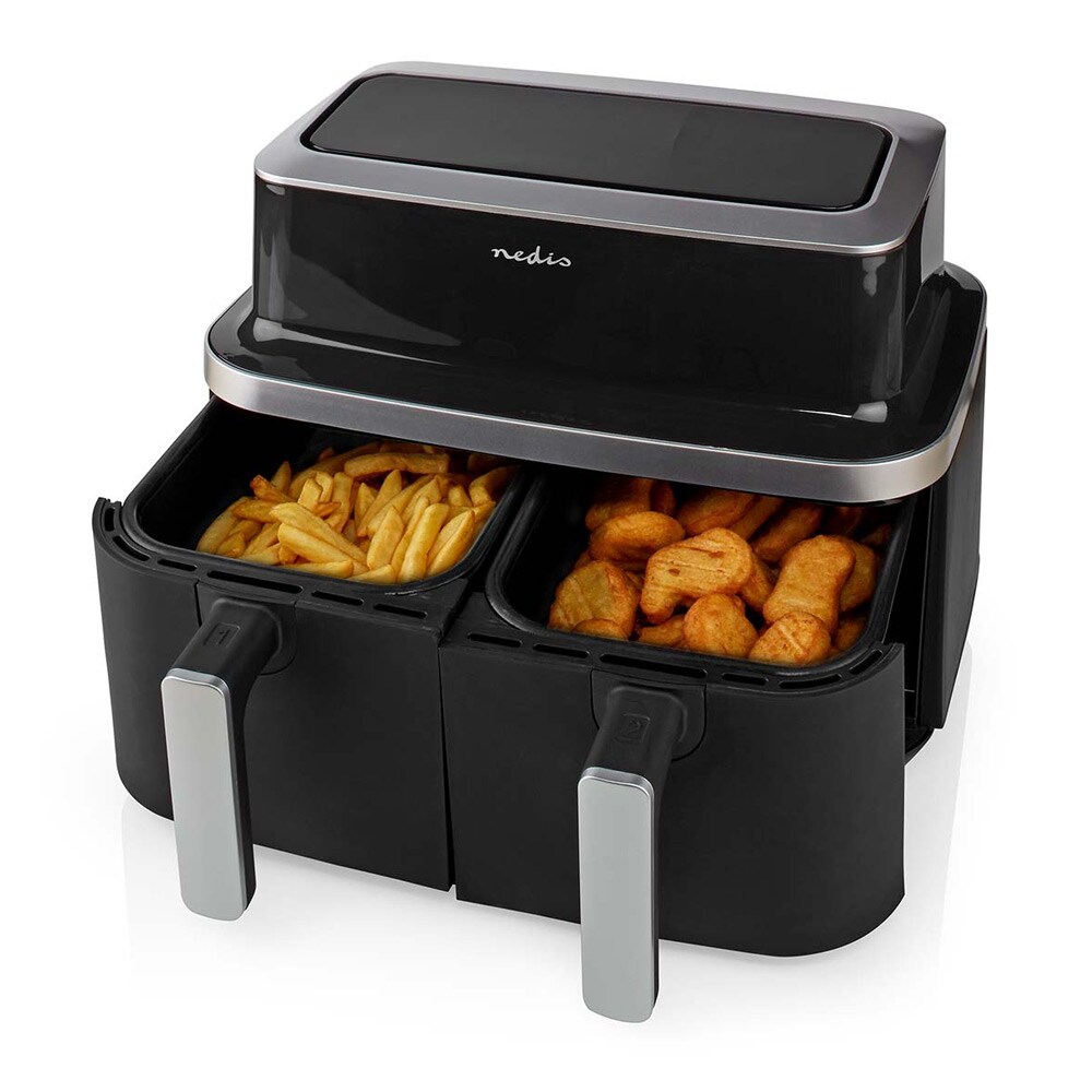 Nedis Digital Airfryer med 2x4,2L kurver