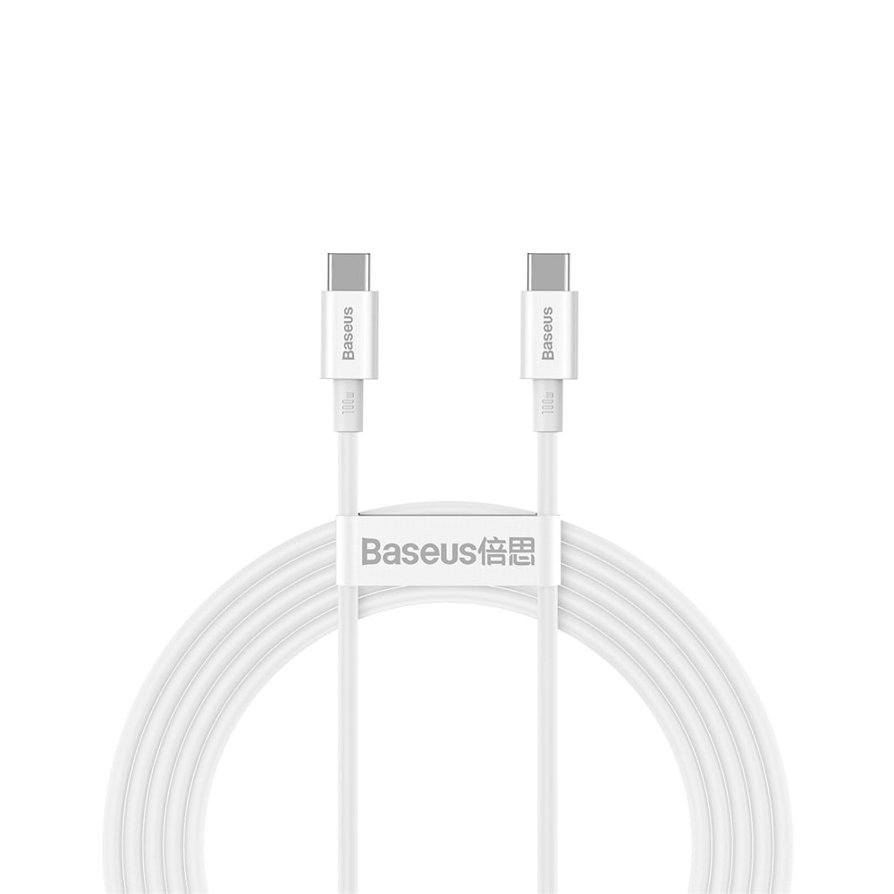 Baseus Superior USB-C-Kabel PD 100W 2m - Hvit