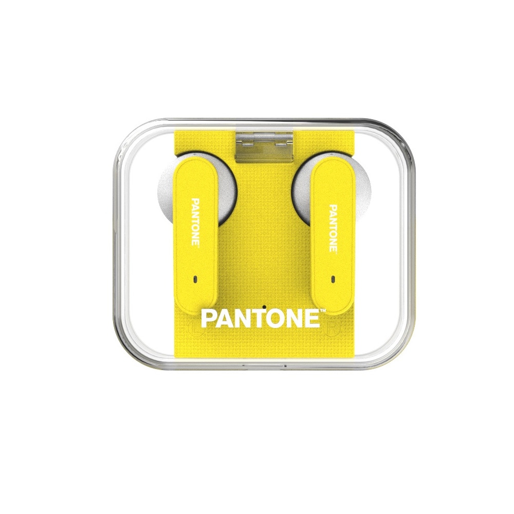 Pantone TWS Bluetooth Hodetelefoner - Gul 102C