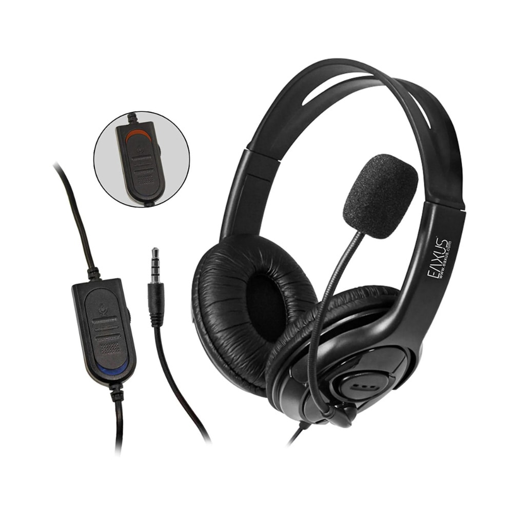 Eaxus Gaming Headset med mikrofon - Svart