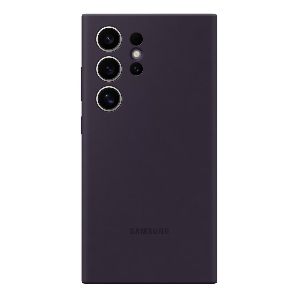 Samsung Silikondeksel til Galaxy S24 Ultra - Mørk Fiolett