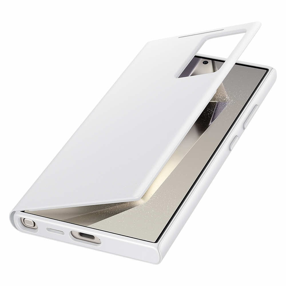 Samsung Smart View Lommebokdeksel til Galaxy S24 Ultra - Hvit