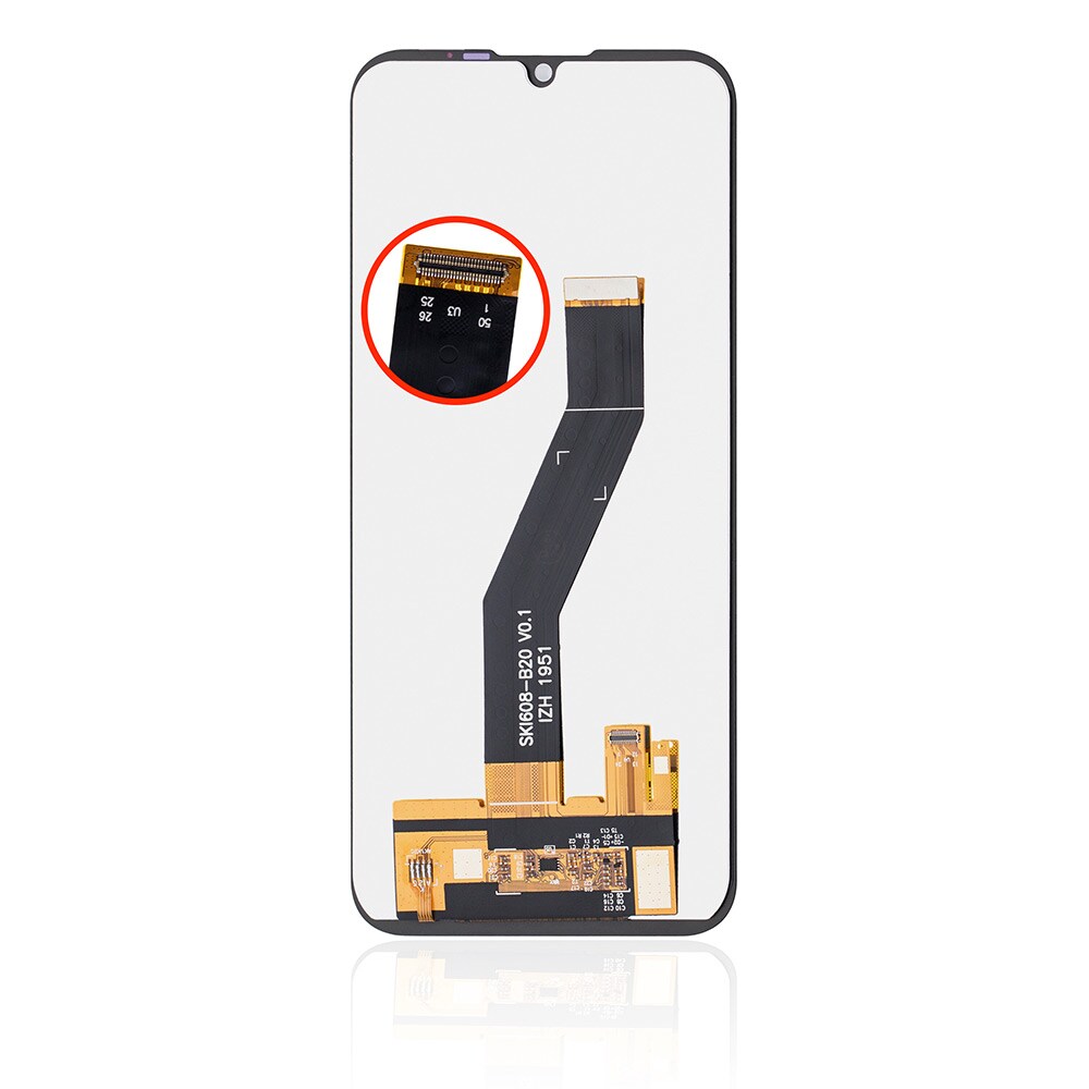 LCD-skjerm til Motorola Moto E6i - Svart