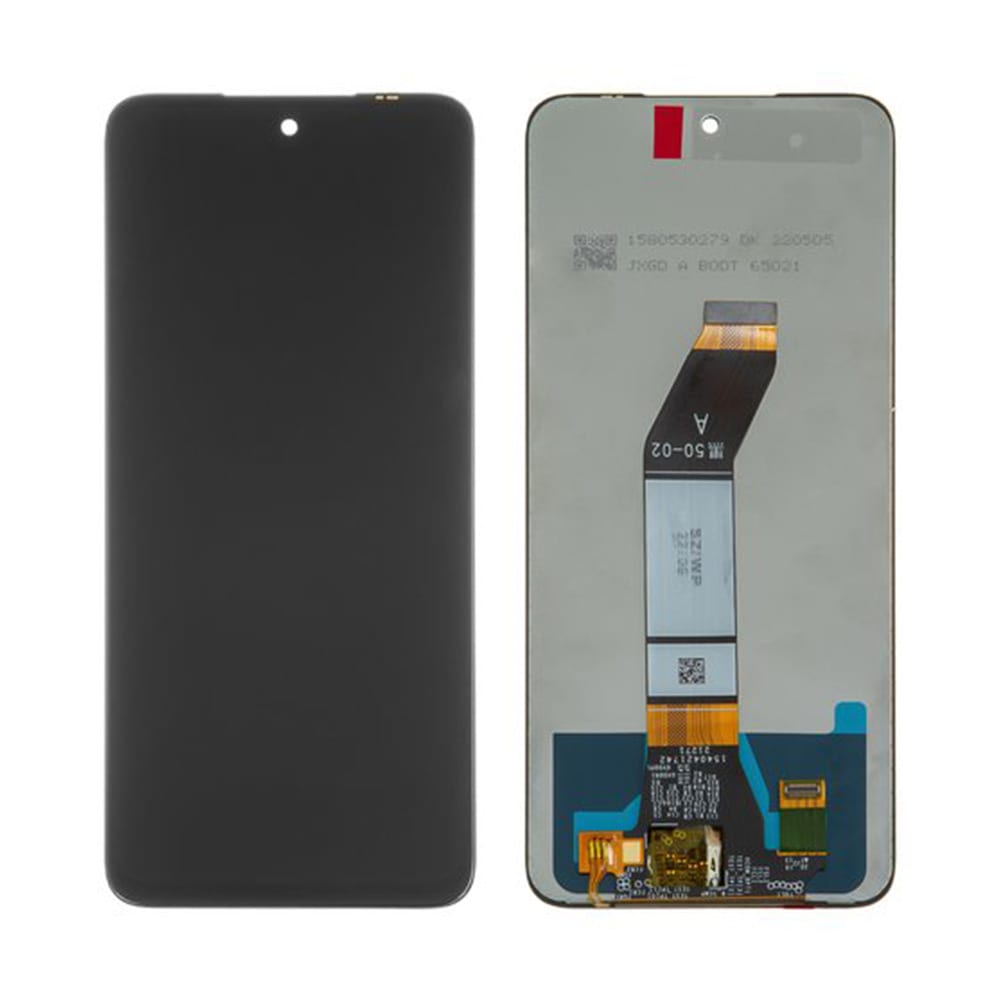 LCD-skjerm med ramme til Xiaomi Redmi 10C 2022 - Grå
