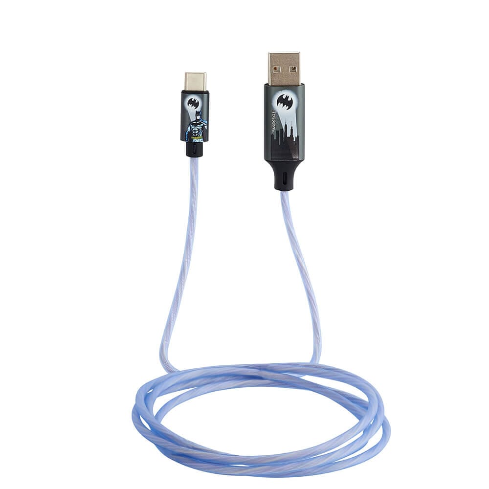 Batman USB-Kabel USB til USB-C Light-Up 1,2m