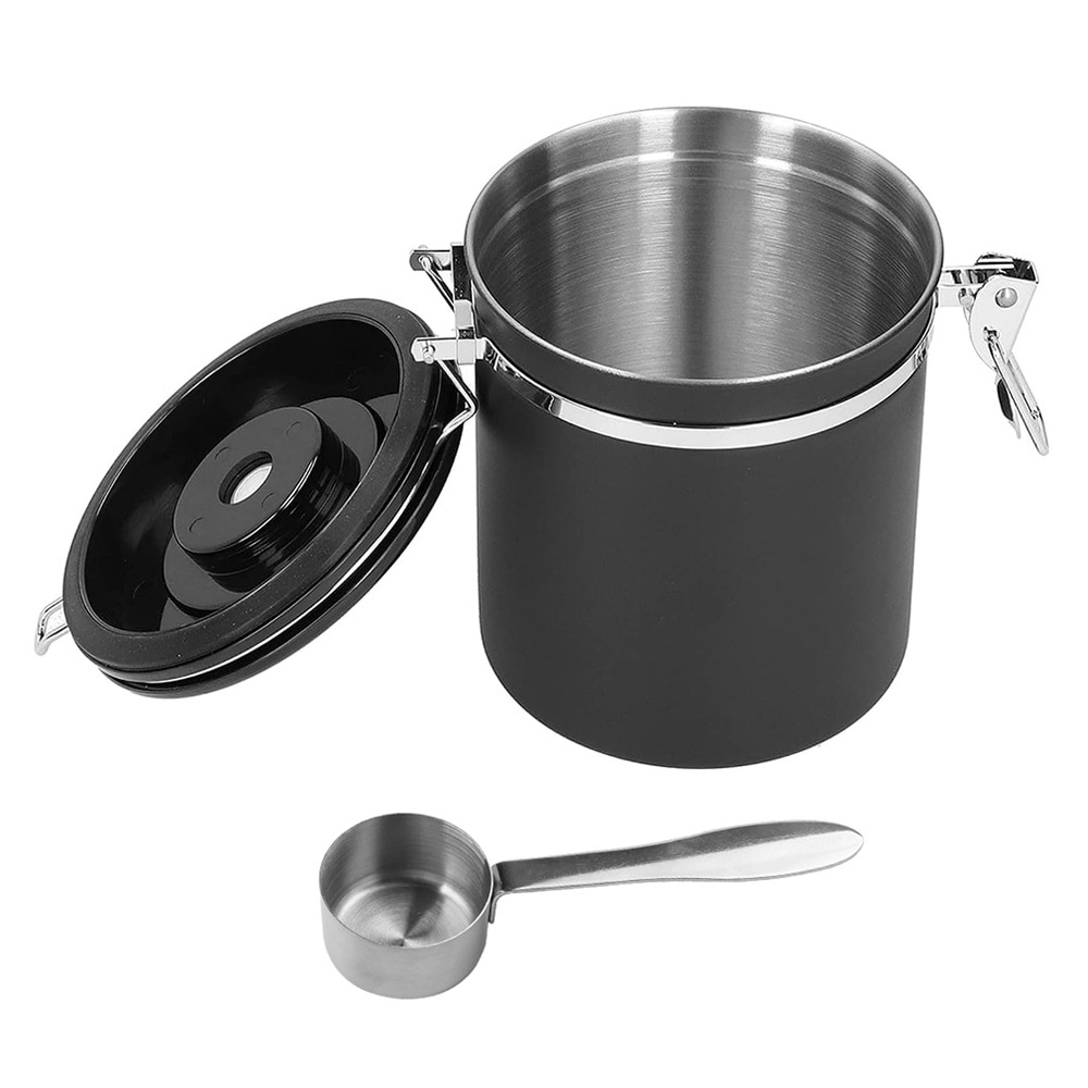 Lufttett kaffeboks 1,5 l – kaffebeholder med lokk