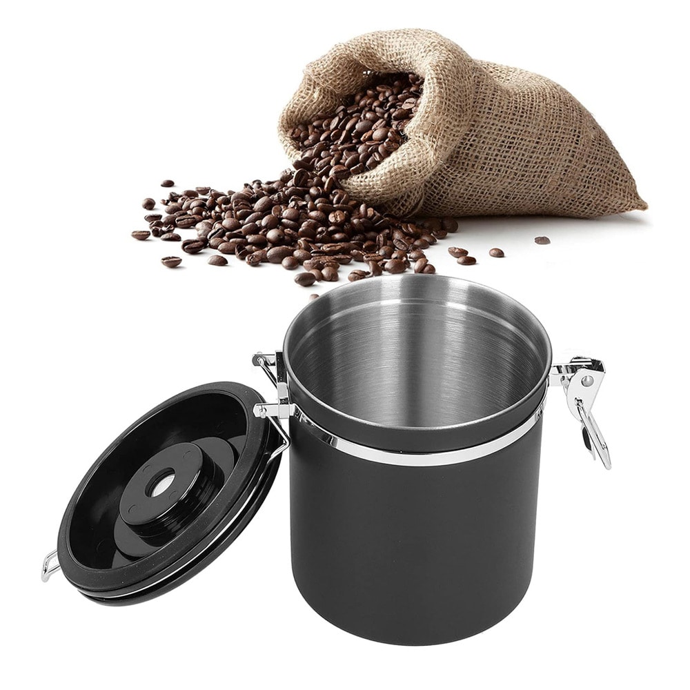 Lufttett kaffeboks 1,5 l – kaffebeholder med lokk