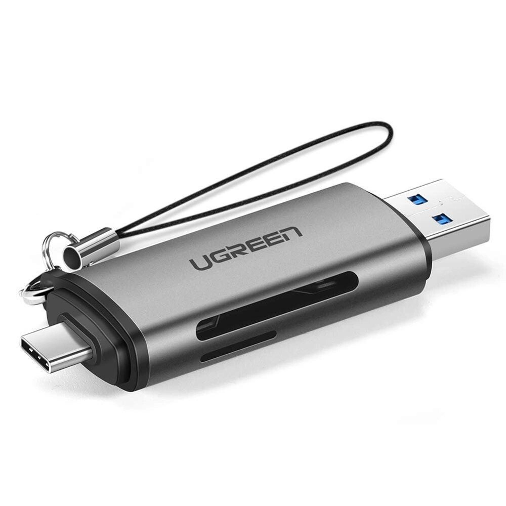 Ugreen Minnekortleser for SD / microSD  med USB 3.0 / USB-C 3.0