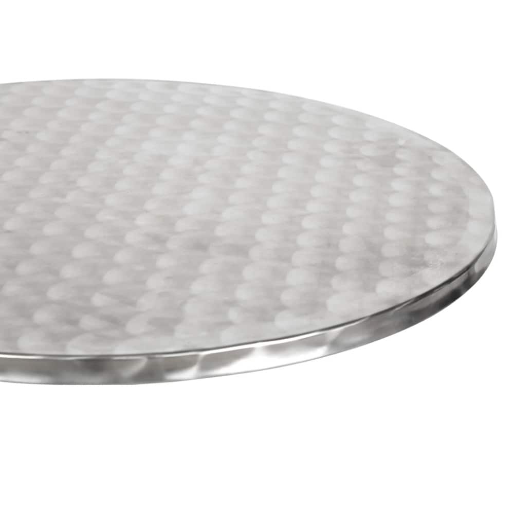 Aluminiumsbord med justerbar høyde Ø60 cm / barbord rundt / kafébord høydejusterbart
