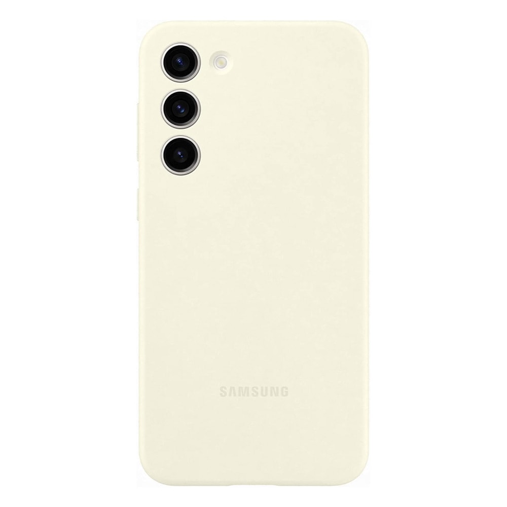 Samsung Silicone Case til Galaxy S23+  - Creme