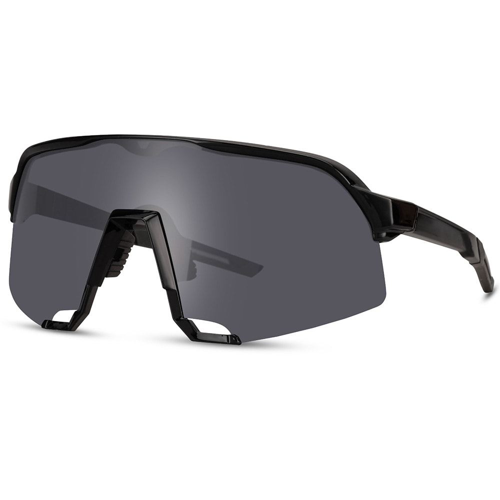 Sporty Solbriller - Sort innfatning og mørk linse