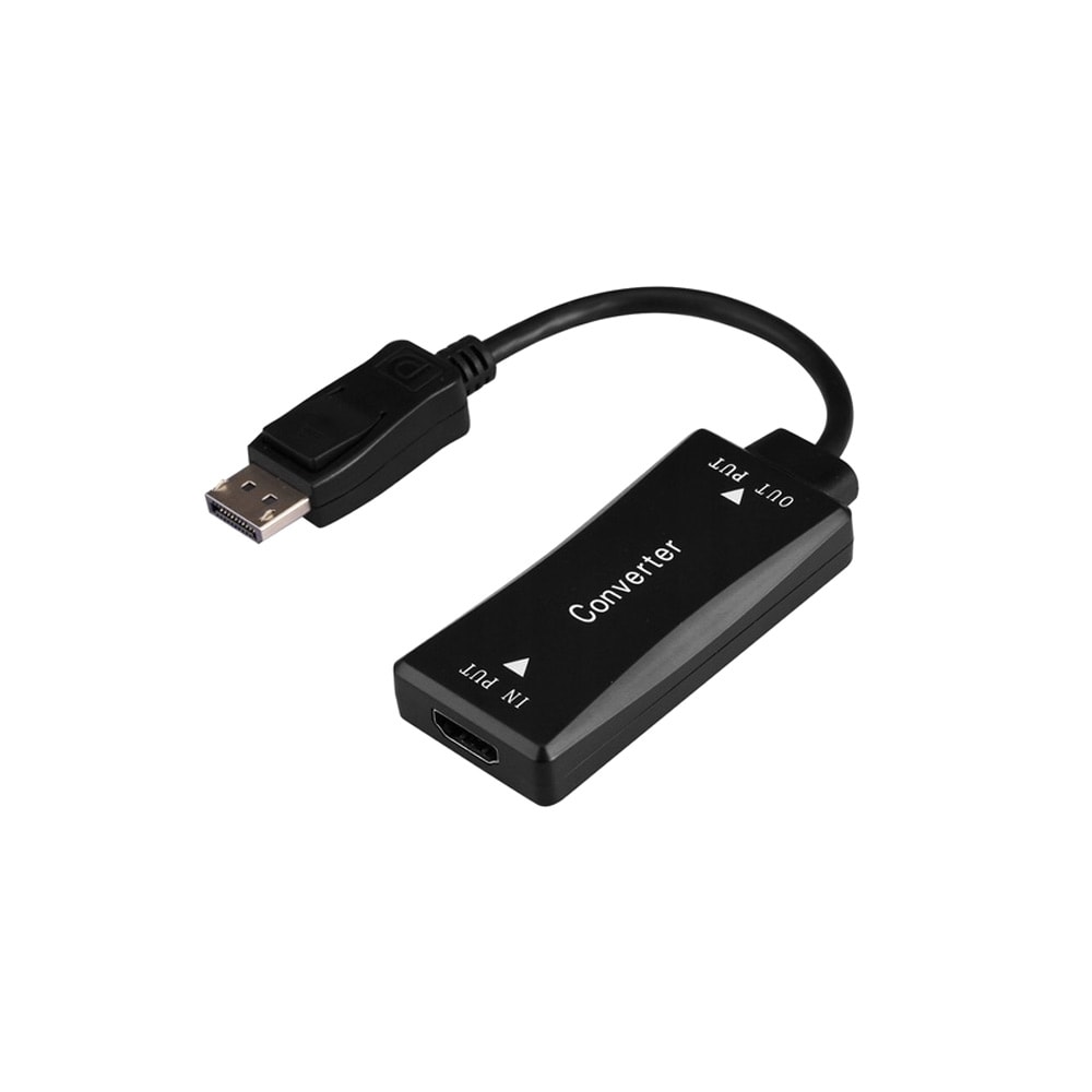 Aktiv HDMI-Adapter - 4K 30Hz HDMI hunn til DisplayPort hann 15cm